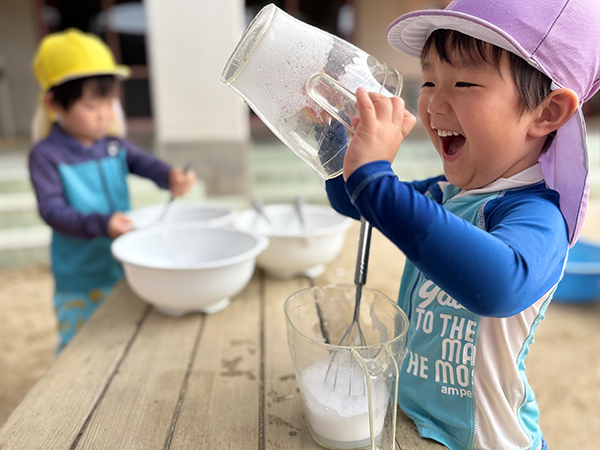 自然を通した経験や子どもたちの興味・関心から広がっていく活動